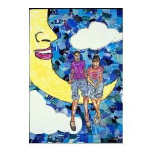  Colored Girls On The Moon Greeting Card