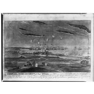  Bombardment,Fort McHenry,Baltimore,British fleet,1816 