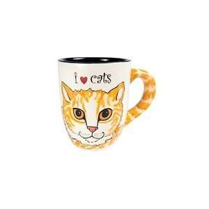  Orange Tabby Cat Mug: Kitchen & Dining