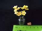 Dollhouse Miniature Yellow Flower w/ Bott