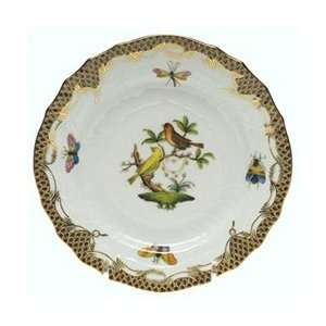  Herend Rothschild Bird Brown Bread & Butter Plate Motif #6 