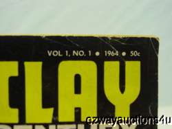 1964 LISTON * CLAY FIGHT MAGAZINE BOXING VOL.1 No.1  