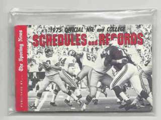 1973 1975 & 1976 NFL College Schedules & Records **FREE SHIPPING 