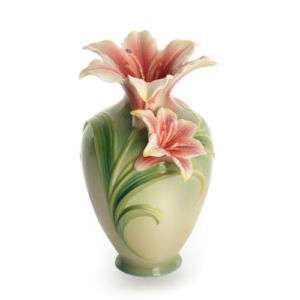 FZ01405 Franz Lily sculptured porcelain vase FREE GIFT  