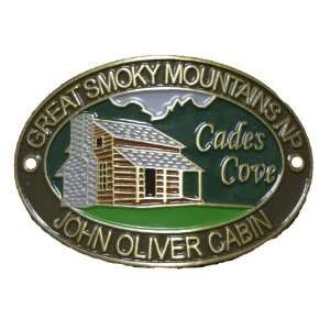   Mountains   Cades Cove   John Oliver Cabin   Hiking Stick Medallion