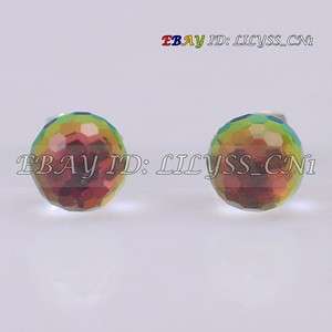 Prism Ball Stud Earrings use SWAROVSKI Crystal 079EZ  