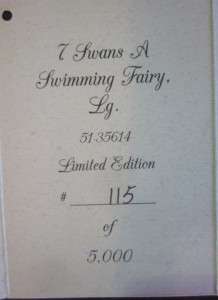   Roberts 12 Days Of Christmas 7 Swans A Swimming Fairy   Large  