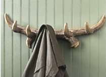 The Antler Store   Faux Deer ANTLER coat towel HOOKS rack cabin Home 