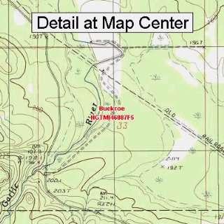  USGS Topographic Quadrangle Map   Buckroe, Michigan 