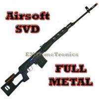 Airsoft A&K UKARMS SVD Dragunov FULL METAL Spring Bolt Action Sniper 