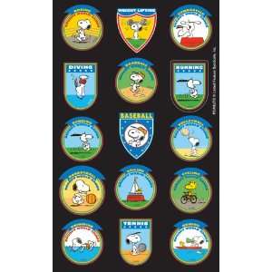   Snoopy and Woodstock World Games Stickers   2 Sheets Toys & Games