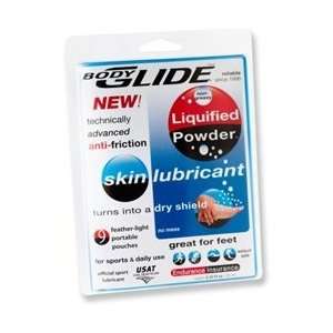  BODYGLIDE Liquified Powder Balm   9 single packs (4 ml 