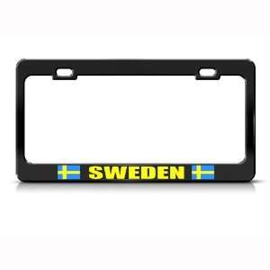  Sverige Sweden Country Metal license plate frame Tag 