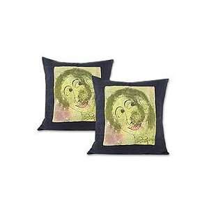  Cotton cushion covers, Shy Girls (pair): Home & Kitchen