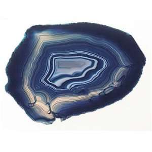  Brazilian Agate Platter   Large Blue