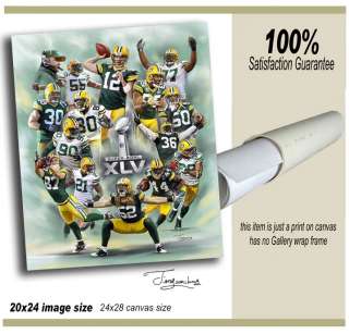 Super Bowl XLV.  giclee print on canvas B 0584  