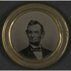   campaign button,photograph,presidential election,1864