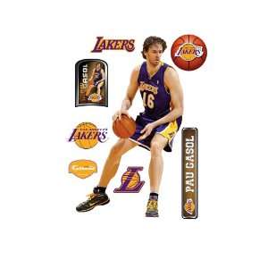  NBA Los Angeles Lakers Pau Gasol Wall Graphic: Sports 