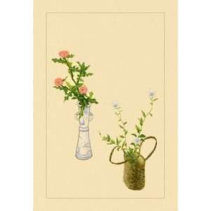  Thistle and Platycodon   Paper Poster (18.75 x 28.5 