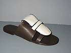 AUTH MARNI Ivory Brown Flats Shoes Sandals NEW 36 NIB