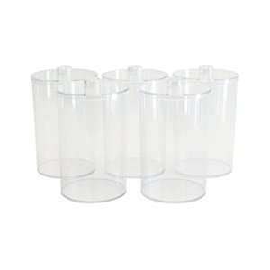  Clear Plastic Sundry Jars: Health & Personal Care