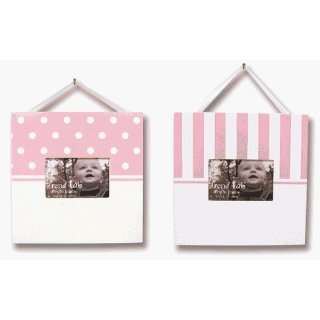    Pink and White Photo Frame Set   set of 2, By Trend Lab: Baby