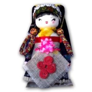 Peacock CHINADOLL16 6 Inch Wood Doll with various minority costumes