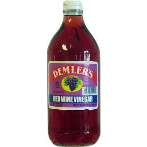 Demlers Red Wine Vinegar, 32 fl oz Grocery & Gourmet Food