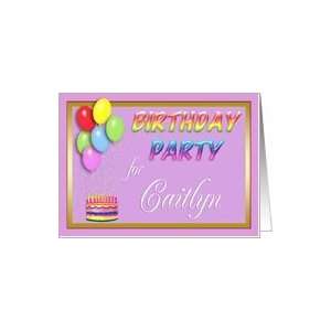  Caitlyn Birthday Party Invitation Card Toys & Games