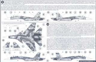   Decals 1/72 Russian SUKHOI Su 33 SEA FLANKER Jet Fighter  