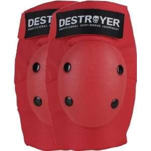 Destroyer Pro Elbow Small Red Skate Pads  Sports 