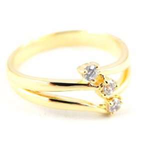  Gold plated ring Câlin.   Taille 62 Jewelry