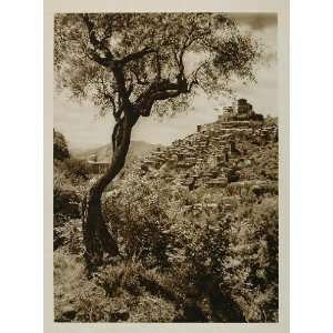  1925 Subiaco Italy Town Hill Landscape Kurt Hielscher 