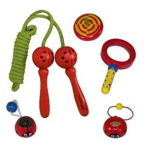    Kids Sassafras Wooden Ladybug Outdoor Fun Toy Set Toys & Games