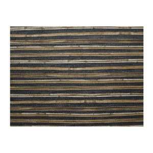   By The Sea AC6100 Woven Bamboo Wallpaper, Black/Tan