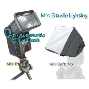  Mini Sudio Lighting kit with Vivitar Slave Flash, Mini 