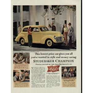  1940 Studebaker Champion Club Sedan Ad, A2939 Everything 