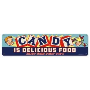  Candy Delicious Food Retro Sign