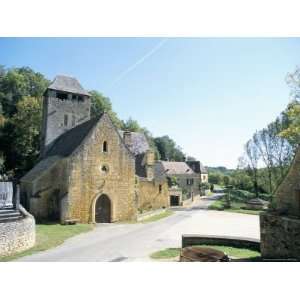  Church and Houses in Village, St. Crepin, North of Sarlat La Caneda 
