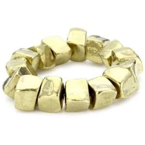  Yukester Chunky Gold Stretchable Bracelet Jewelry
