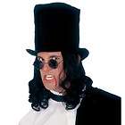 Victorian Vampire Top Hat with Hair or Slash