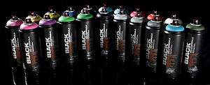 Montana Black Line Spray Paint   12 Cans + FREE SHIPPING (All Colors 