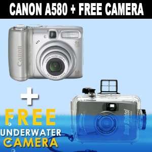  Canon PowerShot A580 8MP Digital Camera with 4x Optical 