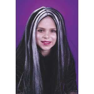  Wig Child Blk Wht Streaks: Toys & Games