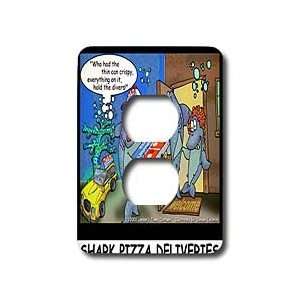   Pizza Delivery   Light Switch Covers   2 plug outlet cover: Home
