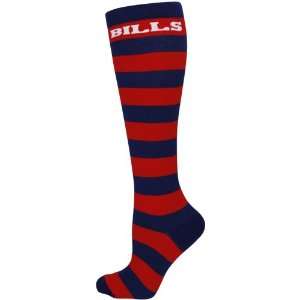  Bills Ladies Red Navy Blue Striped Rugby Socks: Sports & Outdoors