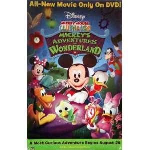 Mickey Mouse Club House Adventures in Wonderland: Movie Poster 27 X 