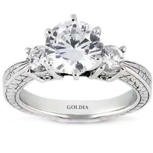  1.60 Ct. Diamond Engagement Ring with Side Stones: Jewelry