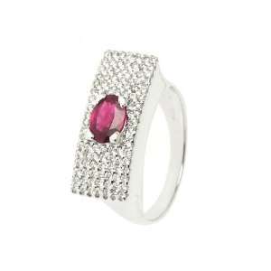    18Carati Ruby and diamond ring 0.48 ct.   AF0290 5: Jewelry