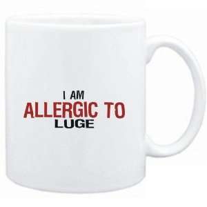  Mug White  ALLERGIC TO Luge  Sports: Sports & Outdoors